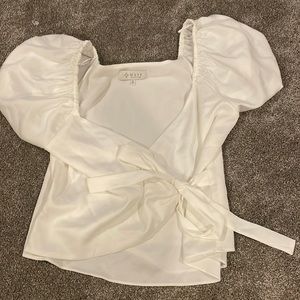 Wayf tie blouse